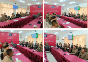 ประชุมชี้แจงและให้ข้อมูลเกี่ยวกับการมีส่วนร่วมของหัวหน้าสถานีที่แสดงถึง การนำนโยบายการต่อต้านการรับสินบน (Anti – Bribey Policy)