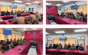 ประชุมข้าราชการตำรวจในสังกัดที่รับผิดชอบการดำเนินการตามมาตรการยกระดับคุณธรรมและความโปร่งใสในหน่วย ดำเนินการจัดทำข้อมูลตามตัวชี้วัดต่าง ๆ รวบรวมและจัดเตรียมข้อมูลให้ถูกต้อง ครบถ้วน เป็นปัจจุบันตามเกณฑ์ของสำนักงาน ป.ป.ช.